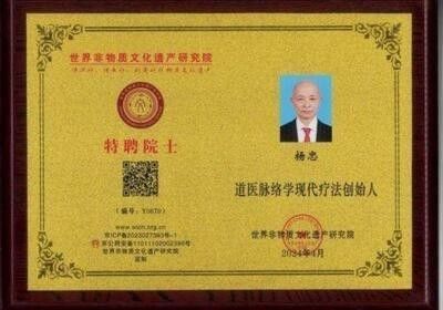 两会重点推荐 中华道医脉络学现代疗法创始人---杨忠